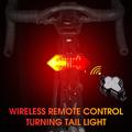 West Biking YP0701299 Cykelbaglygte m. blinklys, trådløs fjernbetjening