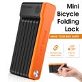 West Biking YP0705071 Foldbar tyverisikret cykellås med nøgle