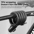 West Biking YP0705099 Tyverisikret cykellås med nøgle i bladstål - 1.2m