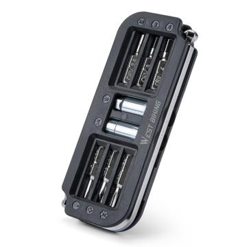 West Biking YP0719446 10-i-1 bærbart cykelreparationsværktøj