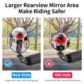 West Biking YP0720031 360 Rotary Bike Rearview Mirror - 1 stk.