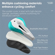 West Biking YP0801256 Memory Foam cykelsadelbetræk