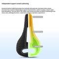West Biking YP08012653D Honeycomb hul cykelsadel
