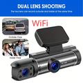 WiFi Dash Cam 1080p med dobbelt linse og IR-natsyn