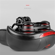 Aktiv reflekterende ergonomisk cykelsadel med affjedringskugle - rød / sort