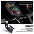 Wild Man FK1 vandtæt cykeltelefonholder med 360° drejelig aluminiumsbeslag - 4.7-6.7" - sort