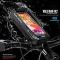 Wild Man FK2 cykelholder til mobiltelefon med 360° drejelig aluminiumsbeslag - 0.6l - sort