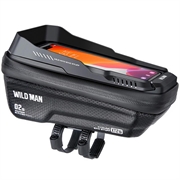 Wild Man XT2S cykeltaske til mobiltelefon med touchscreen-vindue - 4.7-6.7" - sort