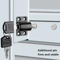 Vindueslås / Sikringslås med Nøgle til Vinduer & Skydedøre - sølv