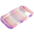 3D Plush Furry Vinter iPhone 14 Plus TPU Cover - Pink Rose