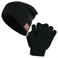Vintersæt - Handsker med Touch og Bluetooth Hue - Sort