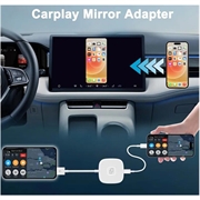 CarPlay Trådløs Adapter THT-020-7 til iPhone - USB-A, USB-C - Hvid