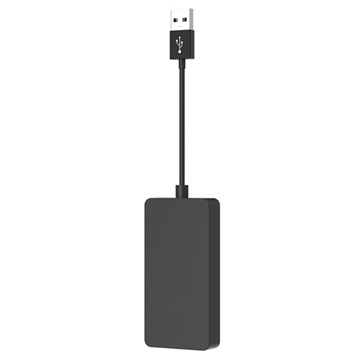Kablet CarPlay/Android Auto USB-dongle (Open Box - Fantastisk stand) - Sort
