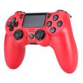 Trådløs spilcontroller med vibrationsfunktion til PS4 - rød