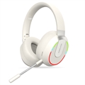 Trådløs Gaming-headset L850 med RGB Lys - Hvid