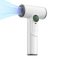 Trådløs hårtørrer med 100 hastigheder, kølig/varm, smart display - hvid