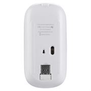 Trådløs mus - 2.4Ghz - 3-Speed funktion Max 1600 DPI - Hvid