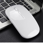 Trådløs mus - 2.4Ghz - 3-Speed funktion Max 1600 DPI - Hvid