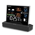 Trådløs vejrstation med LCD-skærm - til indendørs og udendørs brug - sort
