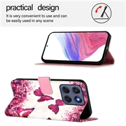 Motorola Edge 60/60 Fusion Wonder Series Pung - Rosensommerfugle