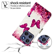 Motorola Edge 60/60 Fusion Wonder Series Pung - Rosensommerfugle