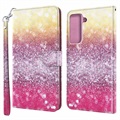 Wonder Series Samsung Galaxy S21 5G Pung Cover - Farverig