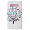 Wonder Series Samsung Galaxy S10 Pung - Blomstrede Træ