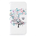 Wonder Series Samsung Galaxy S10e Cover med Kortholder - Blomstrede Træ
