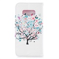 Wonder Series Samsung Galaxy S10e Cover med Kortholder - Blomstrede Træ