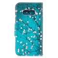 Wonder Series Samsung Galaxy S10e Cover med Kortholder - Hvid Blomster