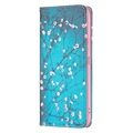 Wonder Series Xiaomi Redmi 10C Pung Cover - Hvid Blomster
