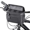 Wozinsky cykeltaske med justerbar mobilholder til styret - 4 liter - Sort