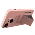 Wozinsky Kickstand iPhone 13 Mini Silikone Cover - Pink