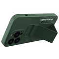 Wozinsky Kickstand iPhone 13 Pro Silikone Cover (Open Box - Fantastisk stand) - Grøn
