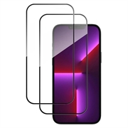 iPhone Air Wozinsky Super Tough Skærmbeskyttelse Hærdet Glas - 9H - 2 Stk. - Sort Kant