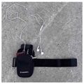 Wozinsky Universal Dual Pocket Sportsarmbånd til Smartphones - Sort