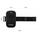Wozinsky Universal Dual Pocket Sportsarmbånd til Smartphones - Sort