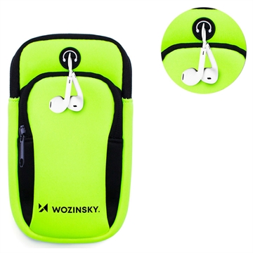 Wozinsky Universal Dual Pocket Sportsarmbånd til Smartphones - Grøn