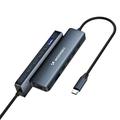 Wozinsky WHBC10Y4S Multifunktionel 6-i-1 USB-C-hub - Grå