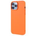 X-Level iPhone 14 Pro Gummibelagt Plastik Cover - Orange