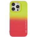 X-Level Rainbow iPhone 14 Pro TPU Cover - Rød / Gul