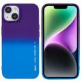 X-Level Rainbow iPhone 14 TPU Cover - Blå / Lilla