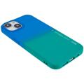 X-Level Rainbow iPhone 14 Plus TPU Cover - Grøn / Blå