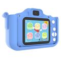 X12S Sødt drage børnekamera med 32GB hukommelseskort - blå