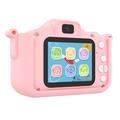 X12S sødt drage børnekamera med 32GB hukommelseskort - pink