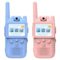 X18 Video-walkie-talkie-sæt til børn - blå / lyserød