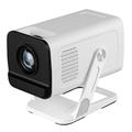 X1AR Android 14 bærbar projektor - 720p, 4K-understøttelse, WiFi 6, Bluetooth 5.4 - hvid