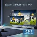 X1AR Android 14 bærbar projektor - 720p, 4K-understøttelse, WiFi 6, Bluetooth 5.4 - hvid