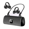 X22 clip-on trådløse høretelefoner med stilfuldt opladningsetui – sort