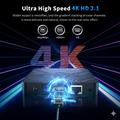 X99 MAX Android 14 TV-boks med stemmefjernbetjening - 16GB - sort